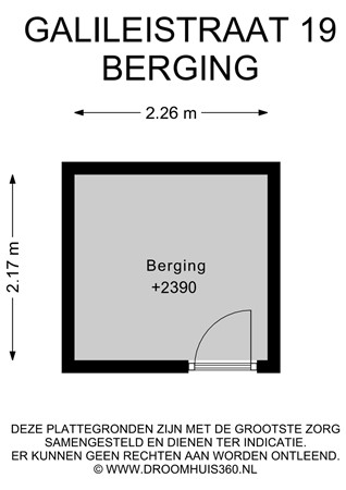 Floorplan - Galileïstraat 19, 1433 BW Kudelstaart